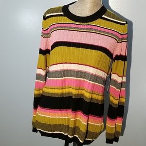 Rachel Roy Kennedy Striped Sweater PLUS 1X NWT